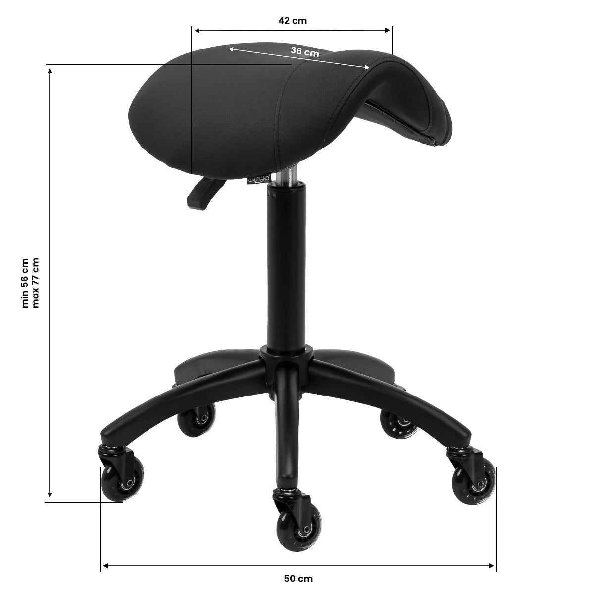 Gabbiano Friziera krēsls D032, melns