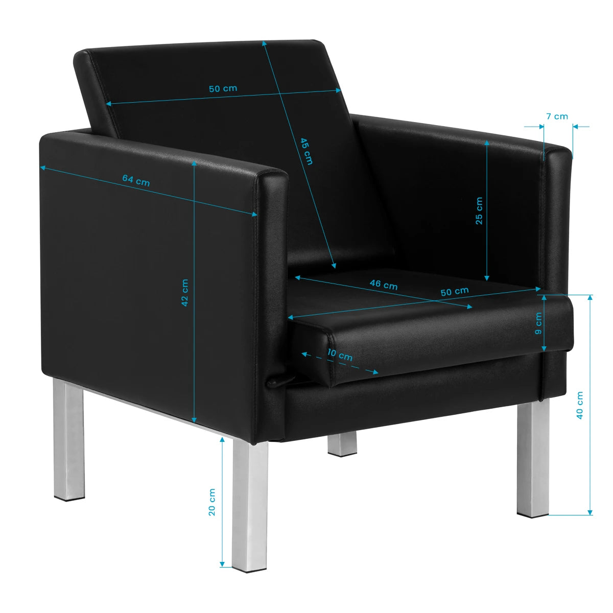Gabbiano waiting room chaise BM18011