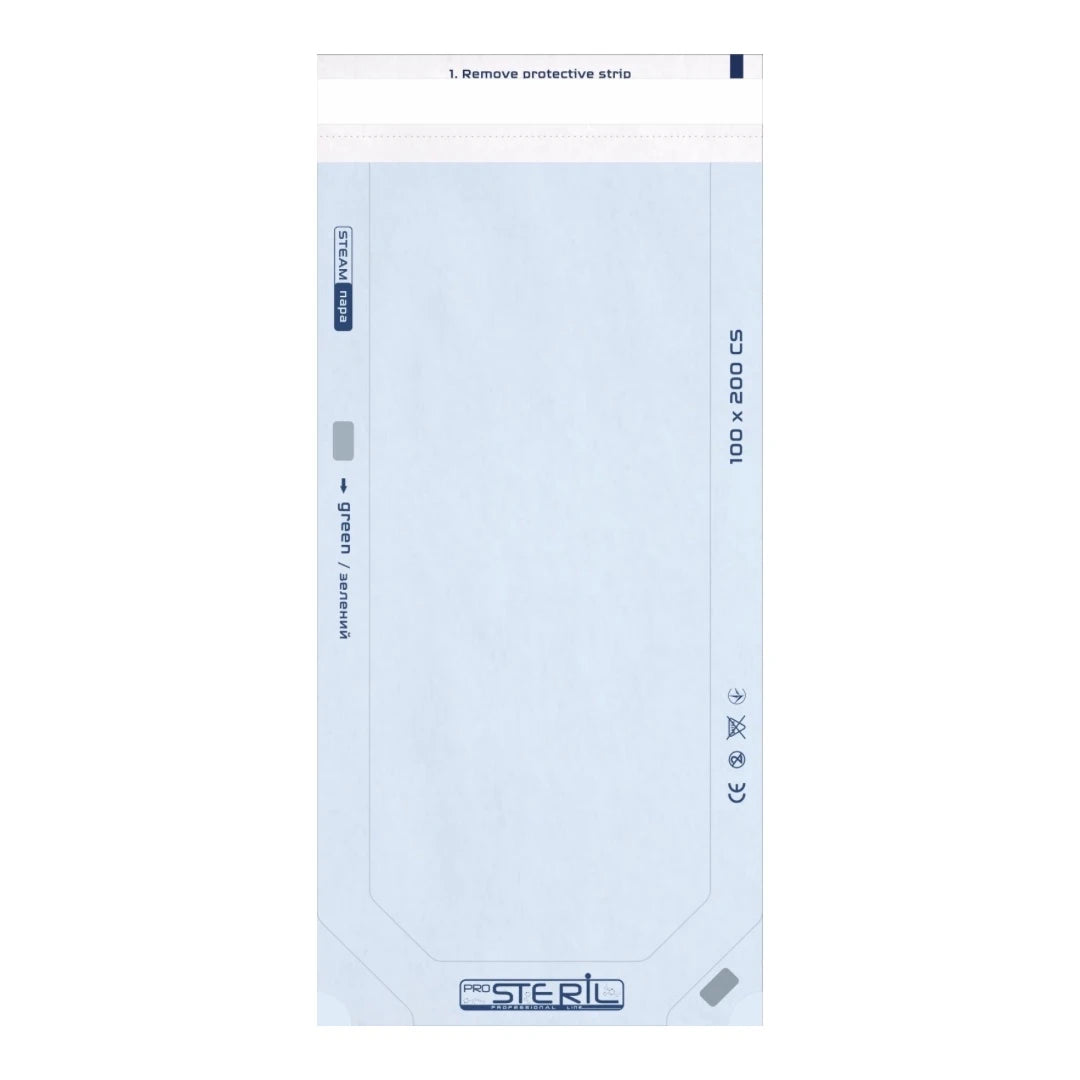Sterilization pouch STEAM 100x200, 100pcs