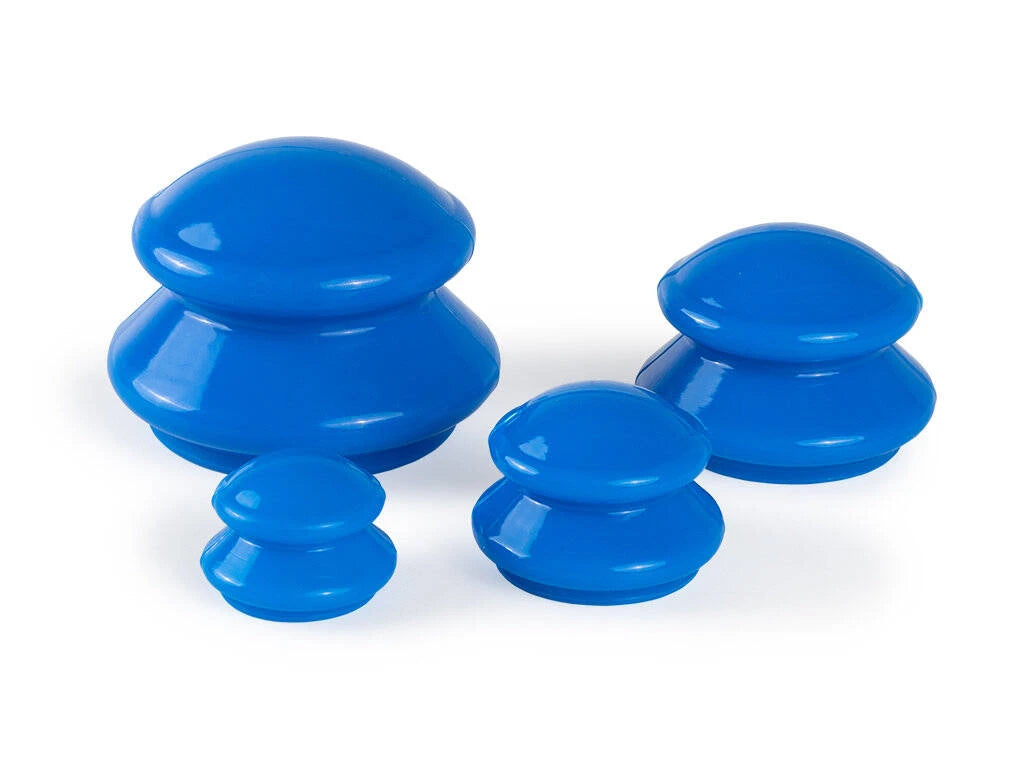 Siliconen cups, set van 4 stuks, marineblauw