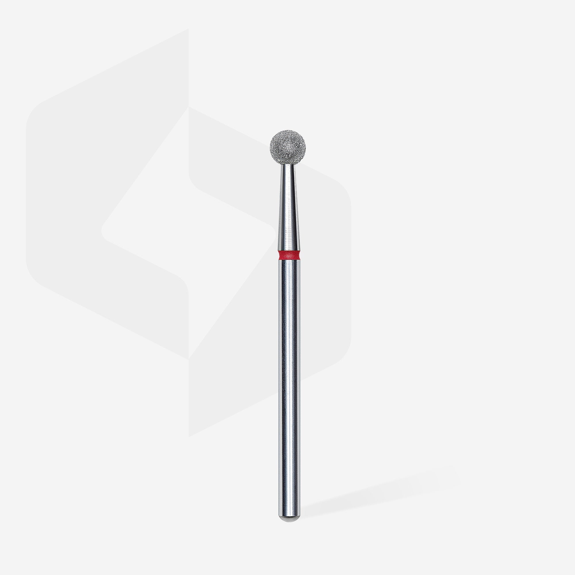Diamond nail drill bit ball red EXPERT head diameter 4 mm