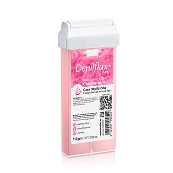 Depilflax 100 hair removal wax roll Creamy pink 110 g
