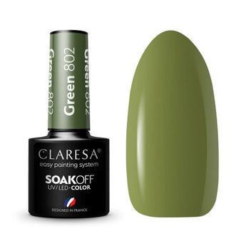 Claresa Geellakk GREEN 802, 5 ml