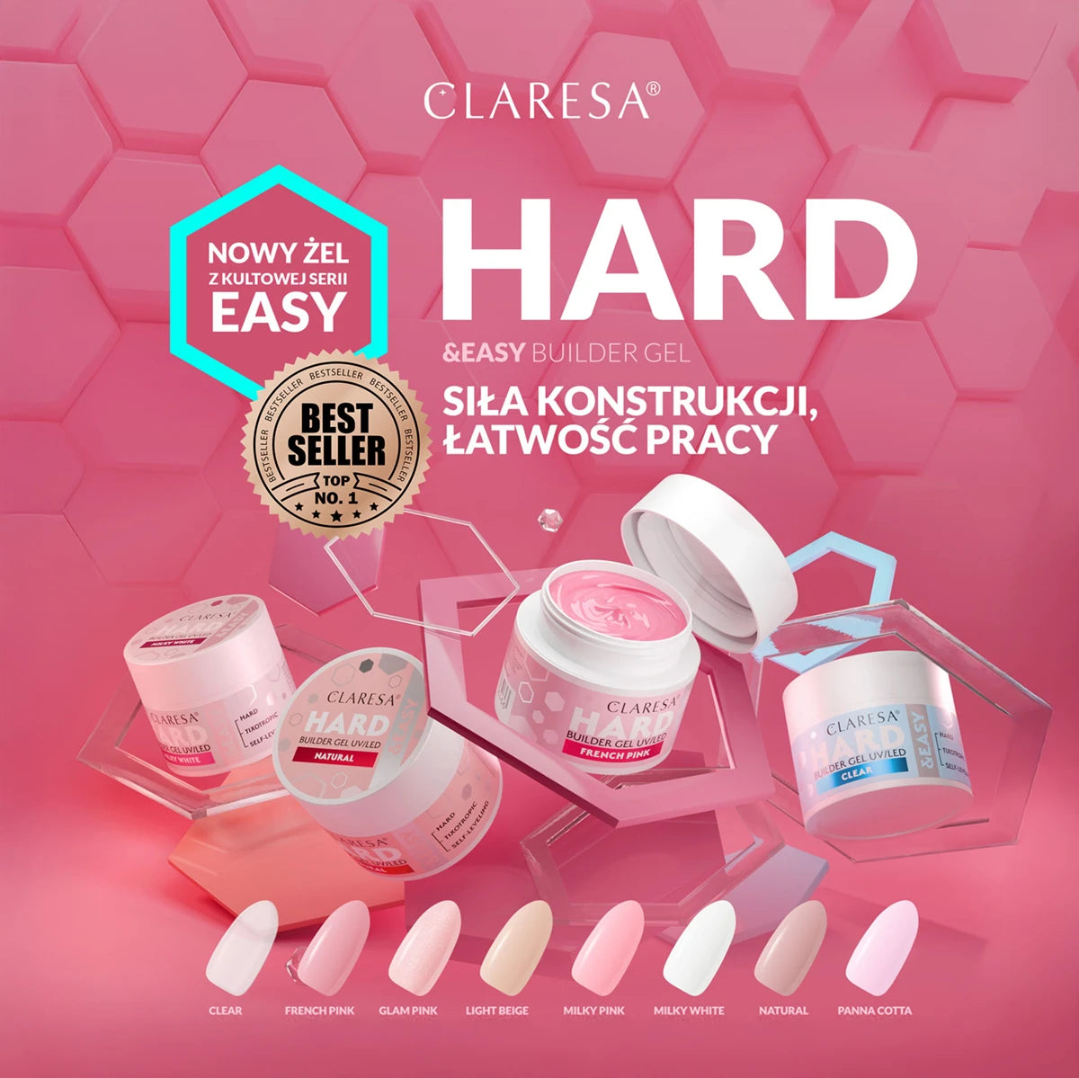 HARD&EASY BUILDER GEL CLEAR 12g