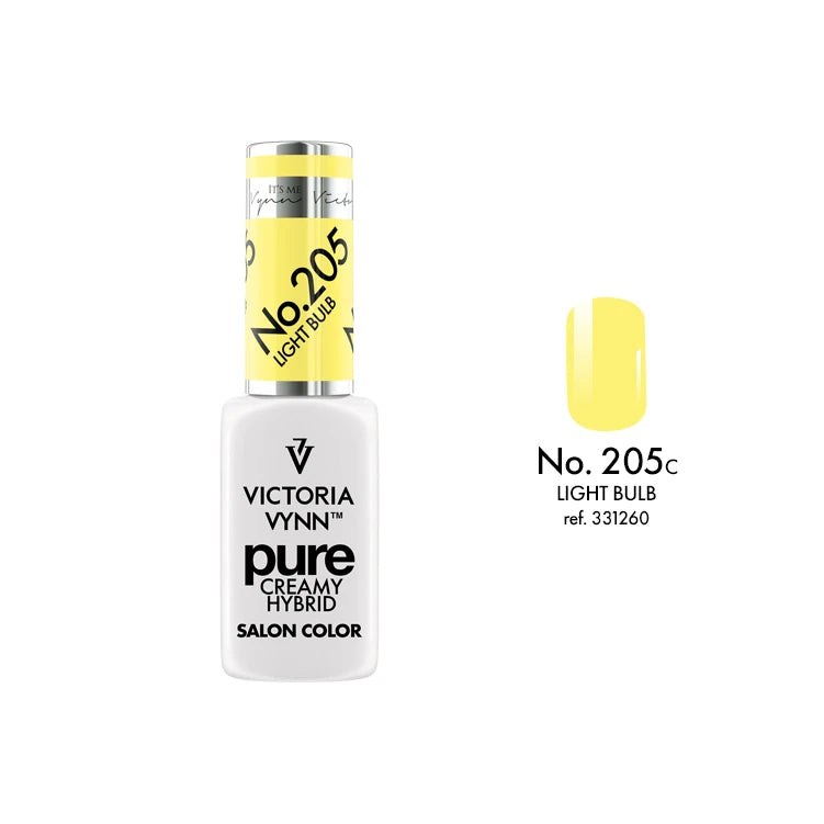Hybridní lak 205 Light Bulb PURE 8ml