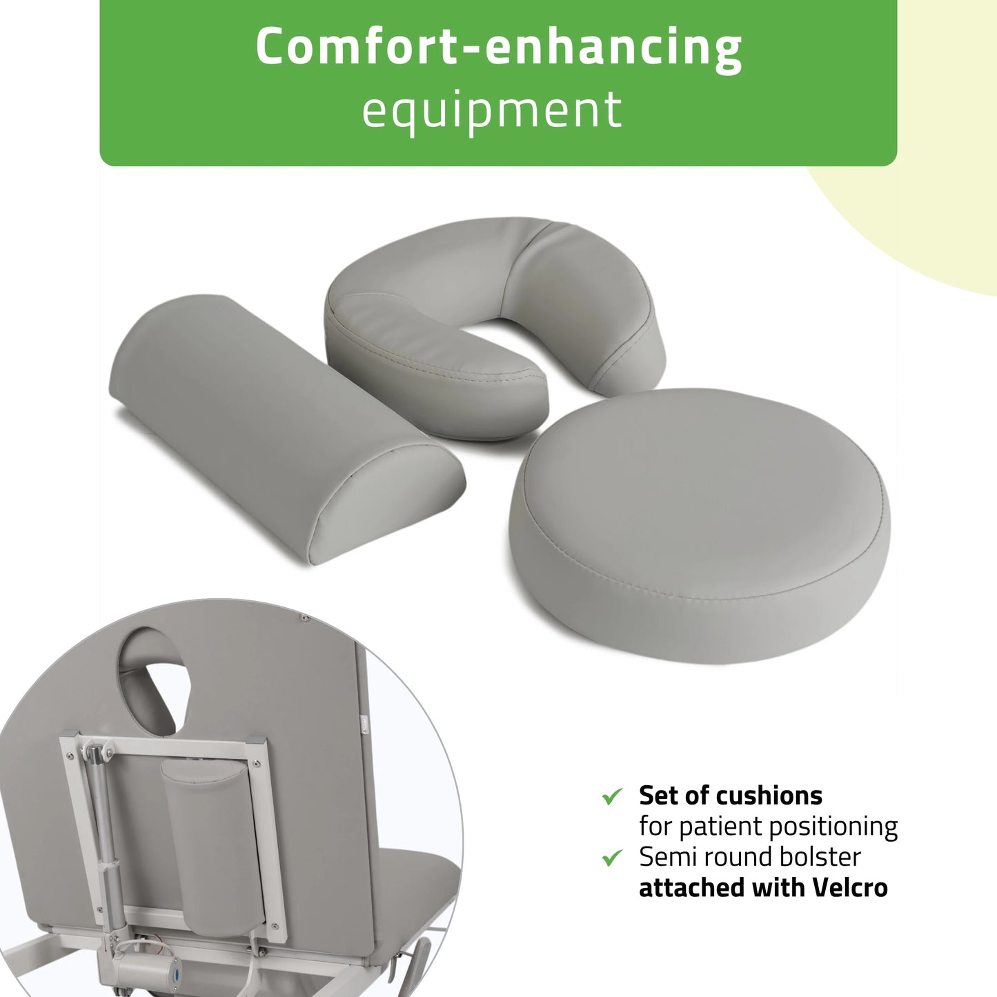 Electric treatment table Estella ERGO 2, Grey – 2 Motors