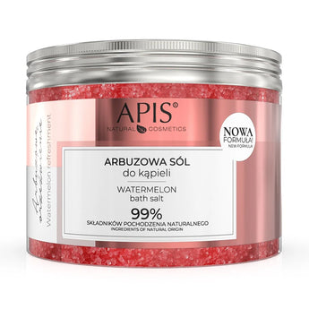APIS Соль для ванны освежающая, арбуз, 650 г