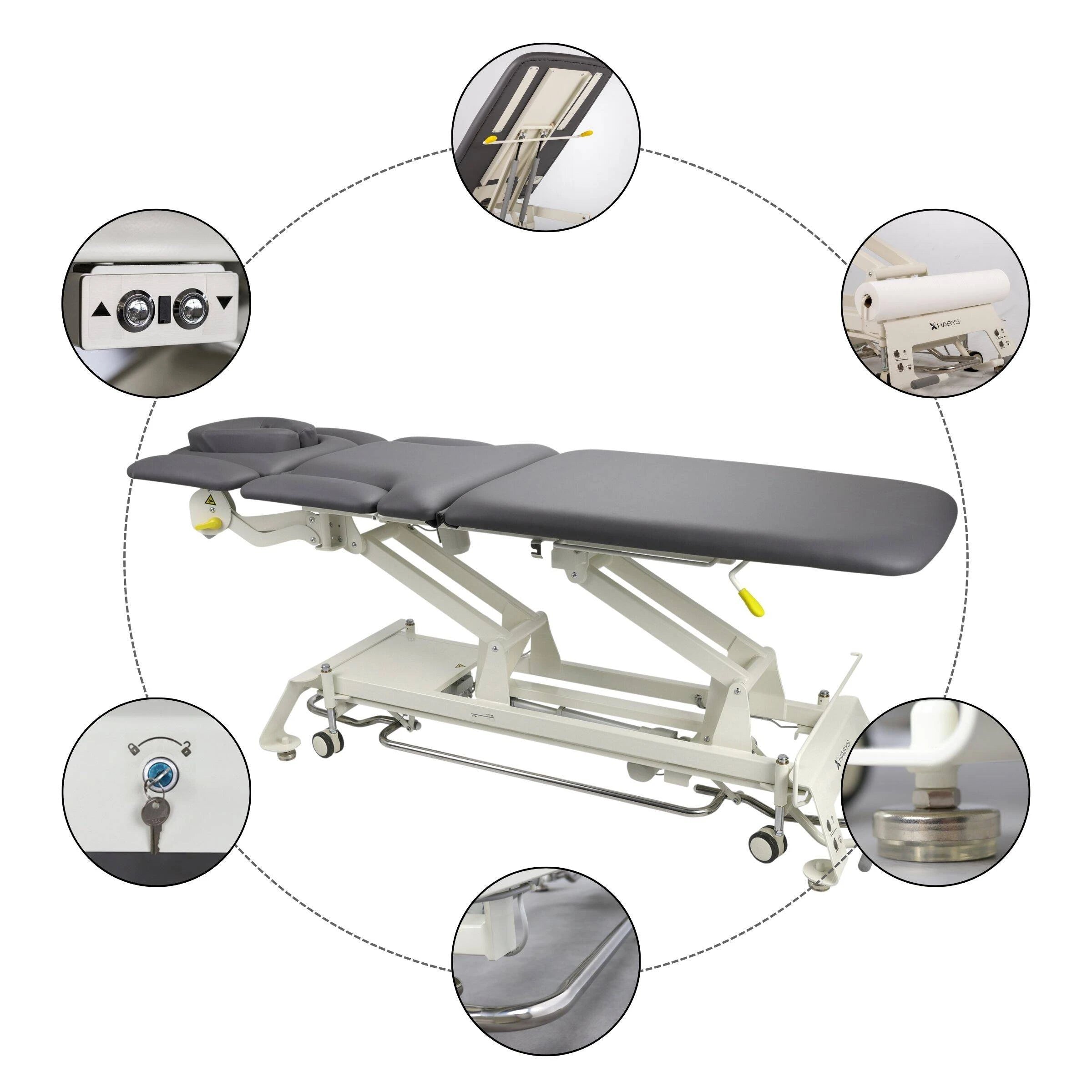 Stationary table de massage Evero X7 ERGO doux Touch K622 gris