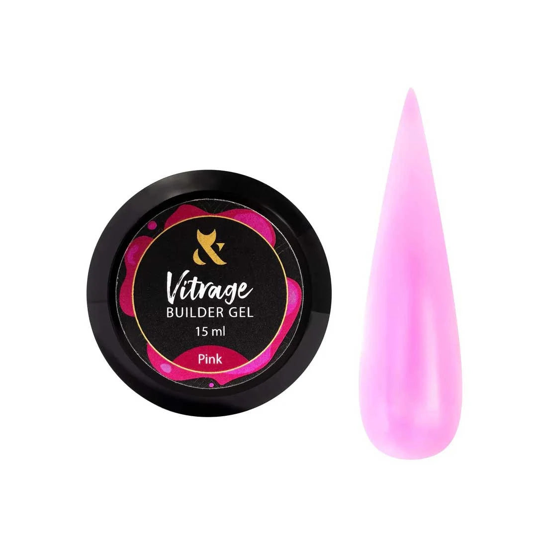 Vitrage Builder gel Pink, 15 ml