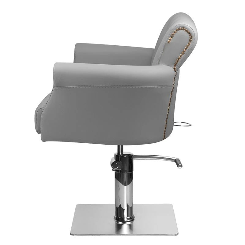 Hair System Frizētavas krēsls BER 8541, pelēks
