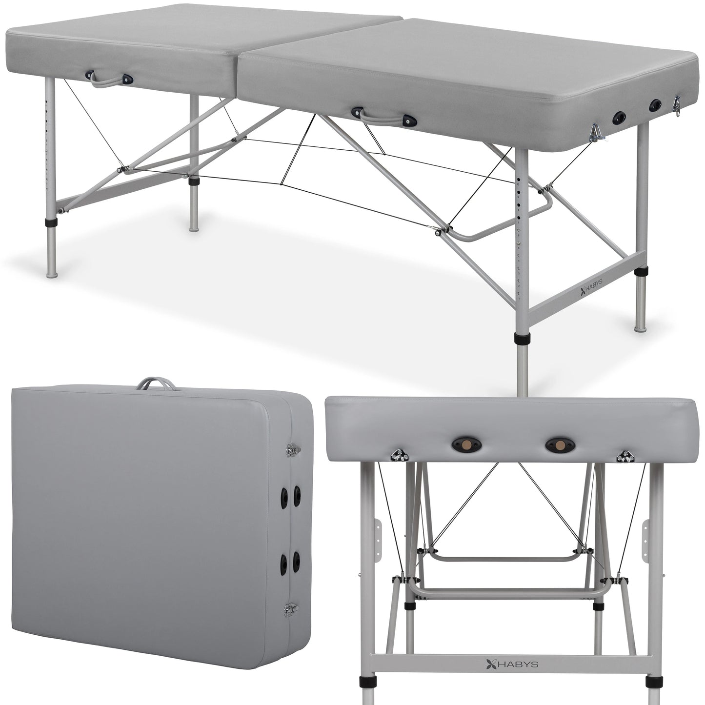 Massagebrikse Panda Cranio Sacral Alu 80 Vinyl Flex K029 Grå