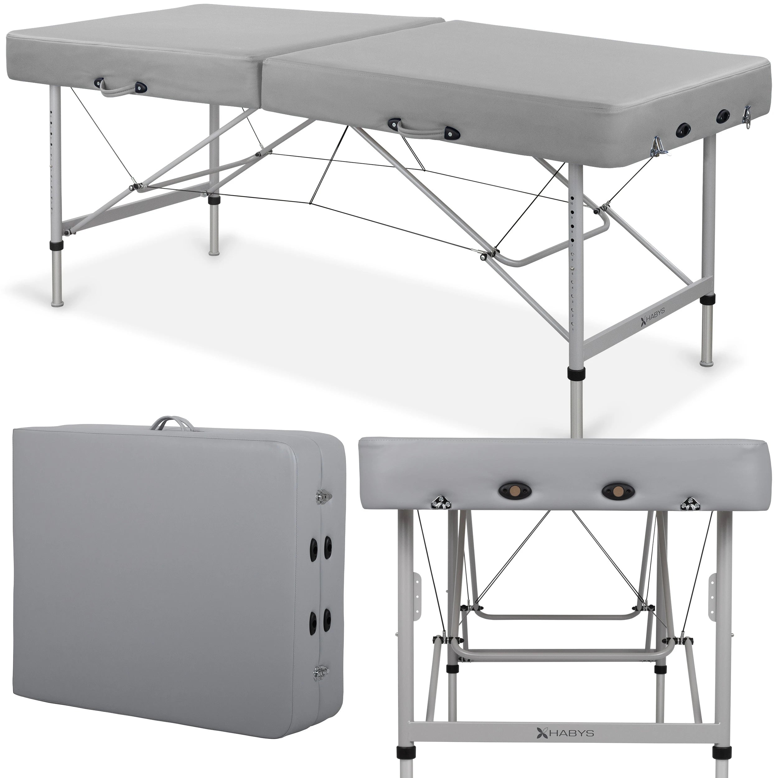 Massagebrikse Panda Cranio Sacral Alu 80 Vinyl Flex K029 Grå