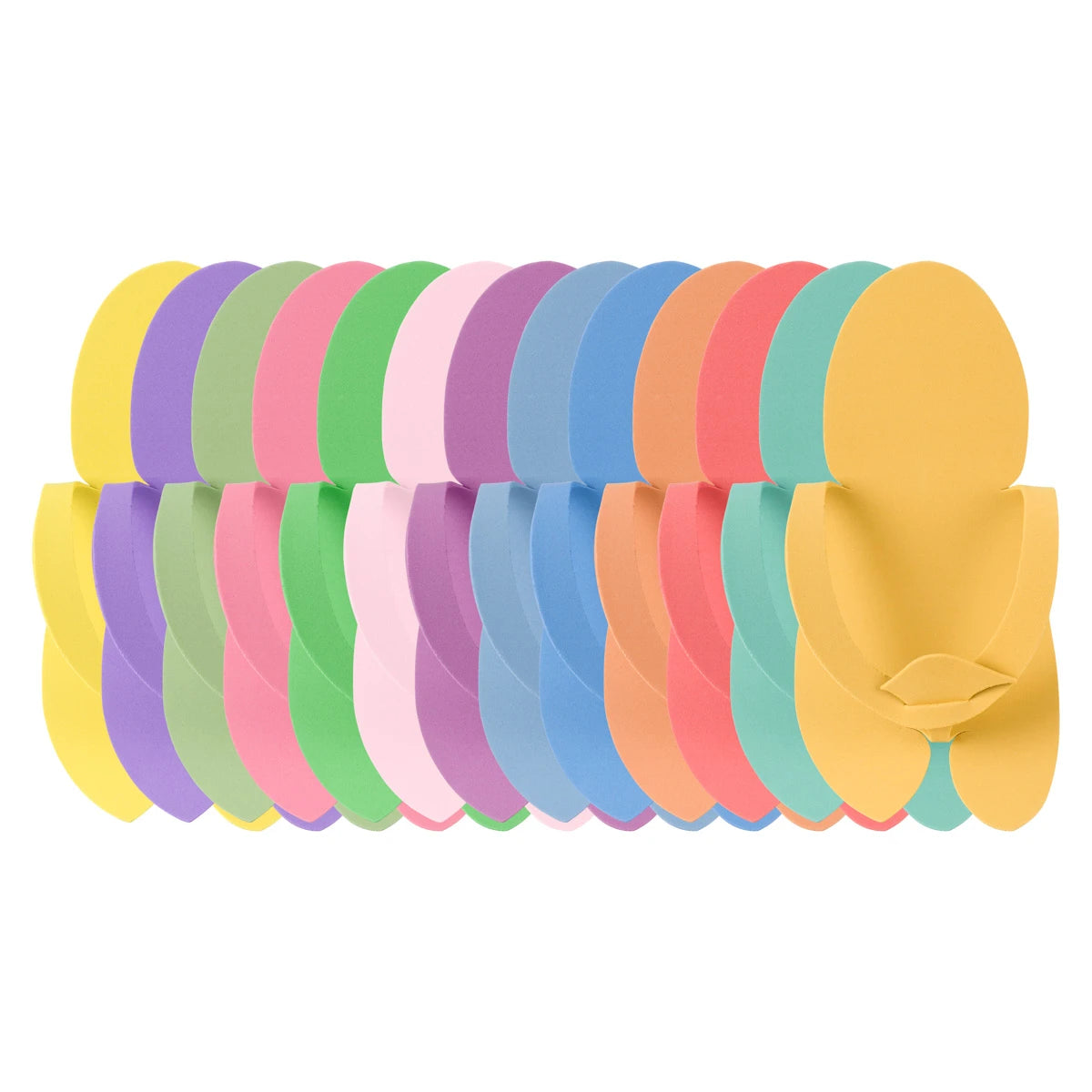 Disposable foam flip-flops, 10 pairs, MIX colours