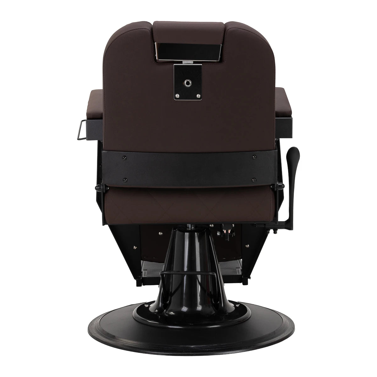 Gabbiano Barberstuhl Bruno, Braun mit schwarzem Rahmen