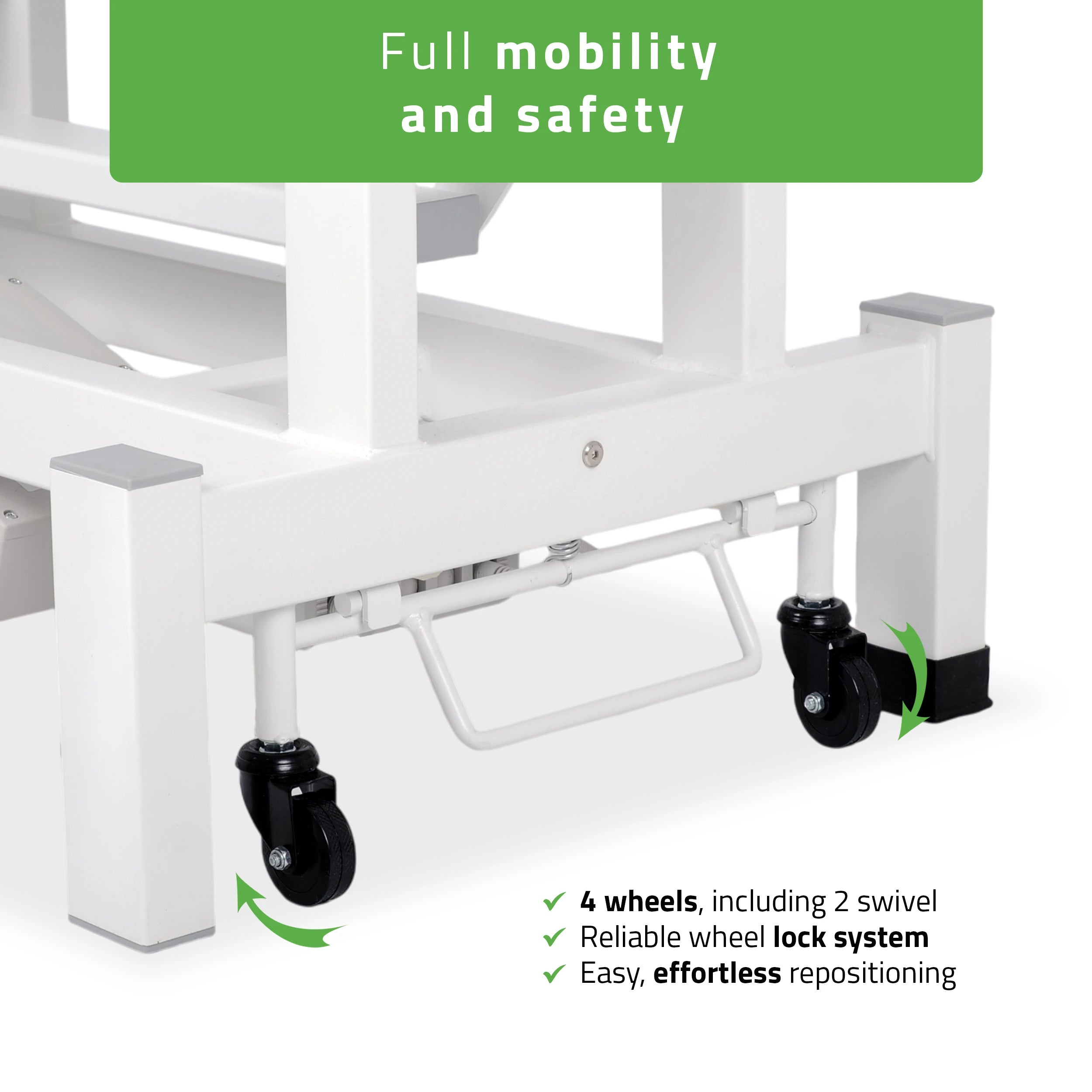 Fortis 4 ERGO Elektrische Therapieliege, mit Handfernbedienung und Höhenverstellung, ERGO Polsterung, k729 Hellgrau
