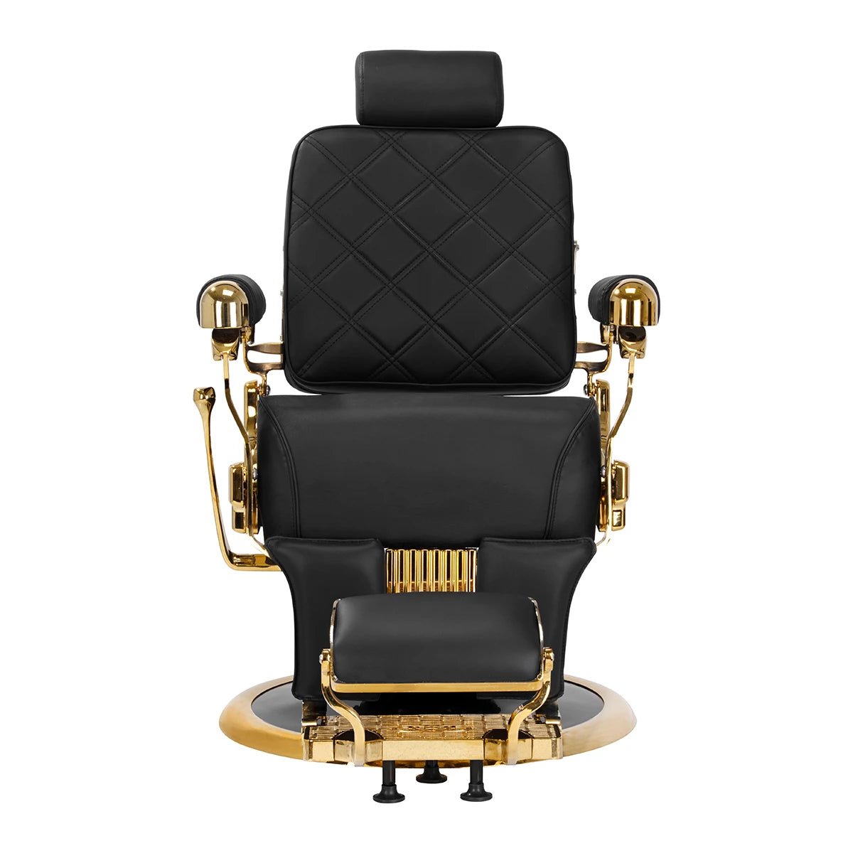 Barber Chair Gabbiano Leonardo Gold Black