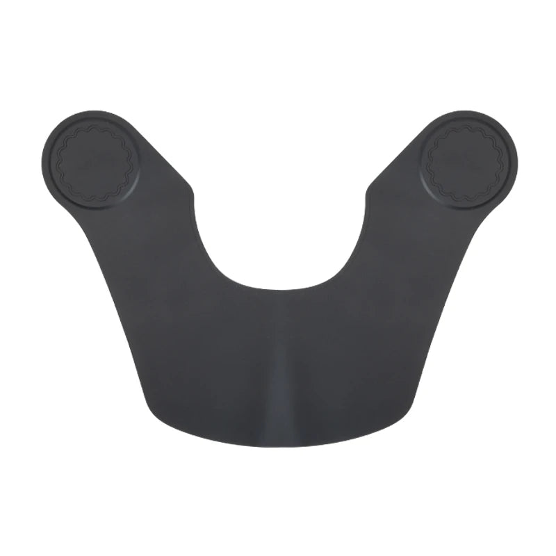 Black protective barber collar