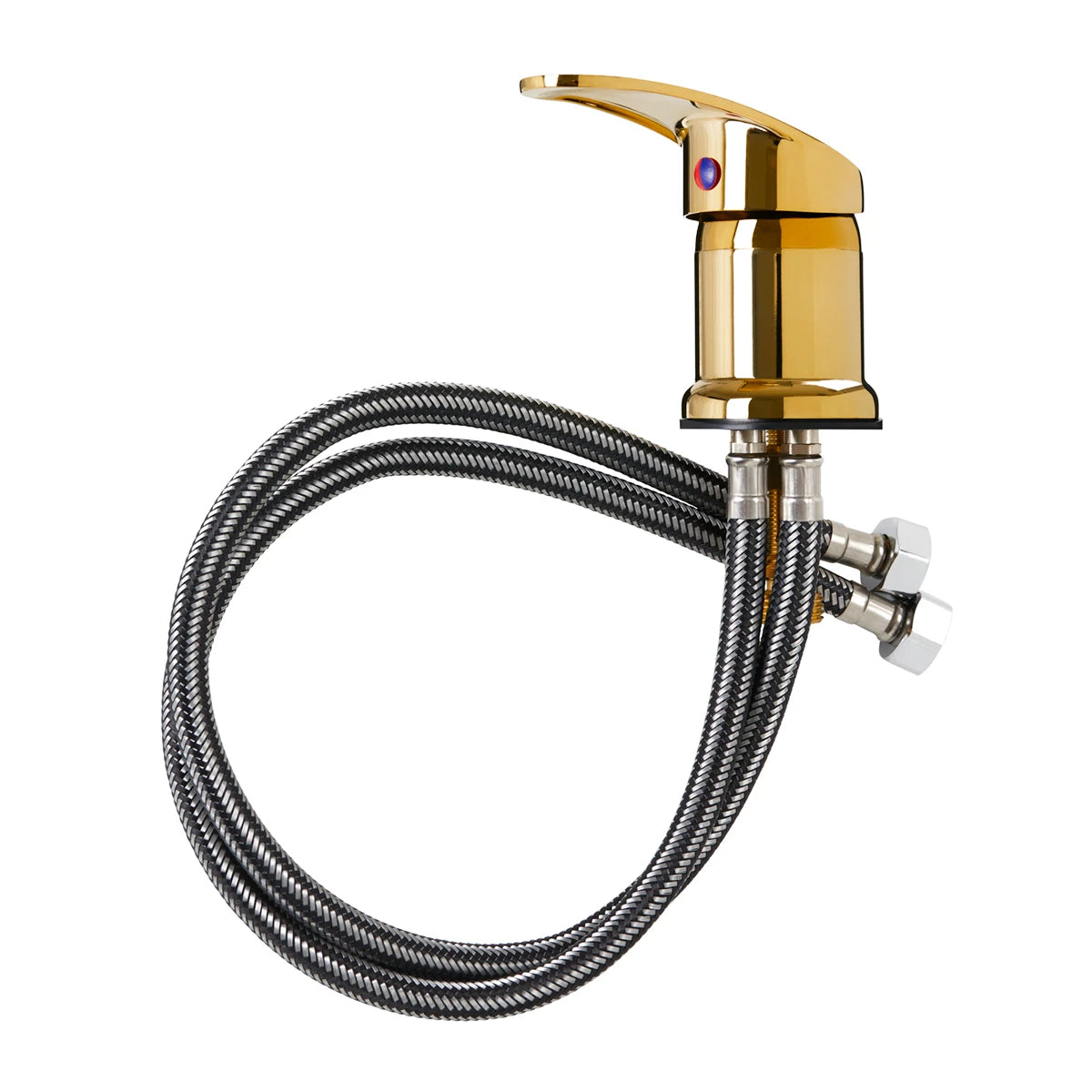 Hairdresser's sink mixer, gold