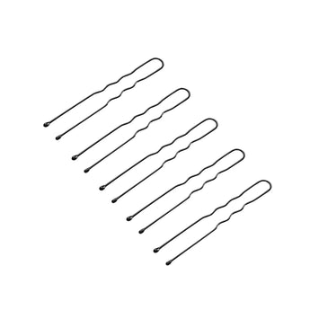 Juuksuriklambrid, 300 tk, 5 cm, must