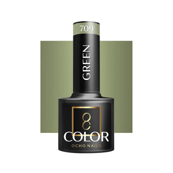 OCHO NAILS hibridinis nagų lakas Green 709, 5 g