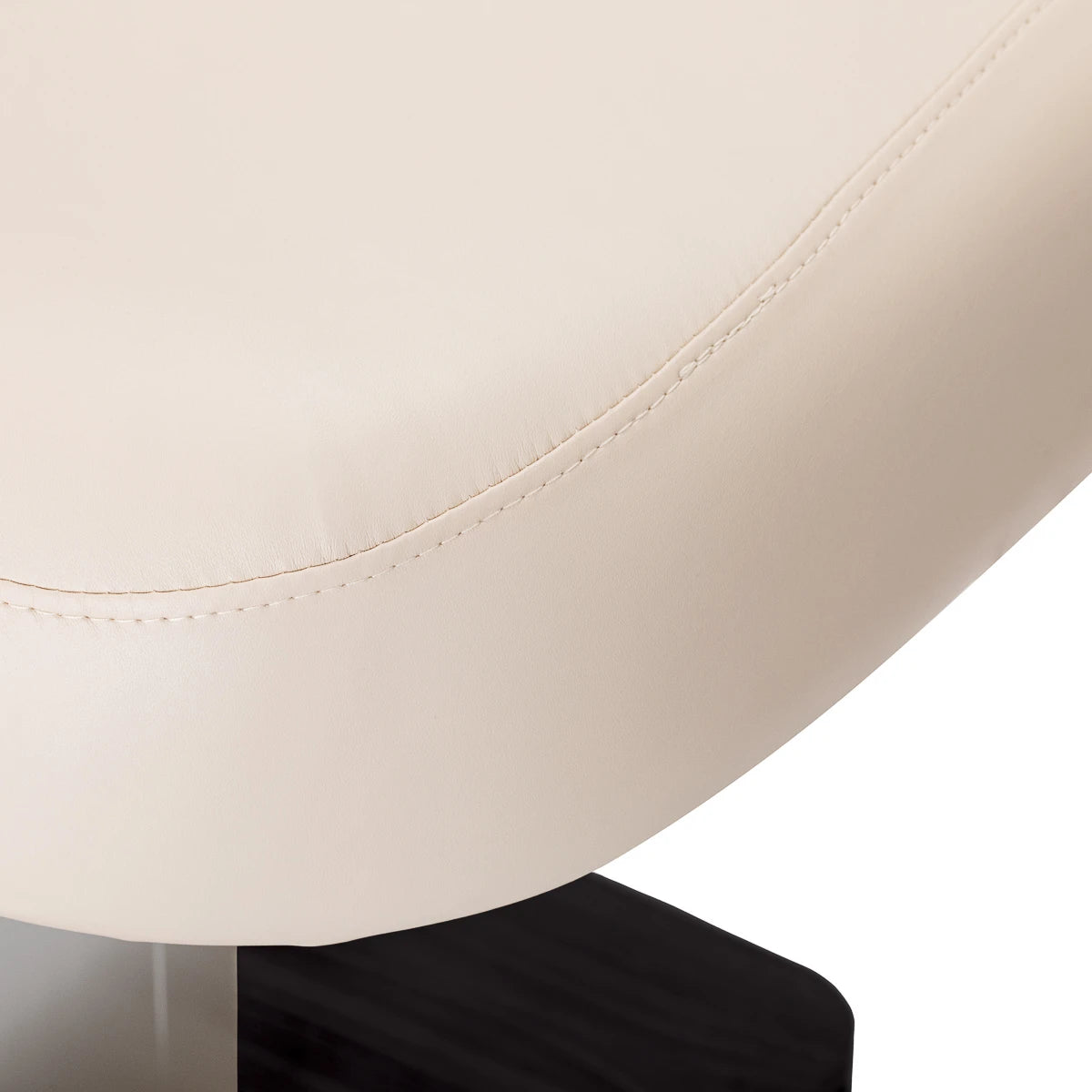 SPA kušete Sillon Comfort, krēmkrāsa ar melnu pamatni