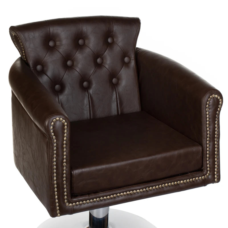 Frisørstol ALBERTO BH-8038, brun