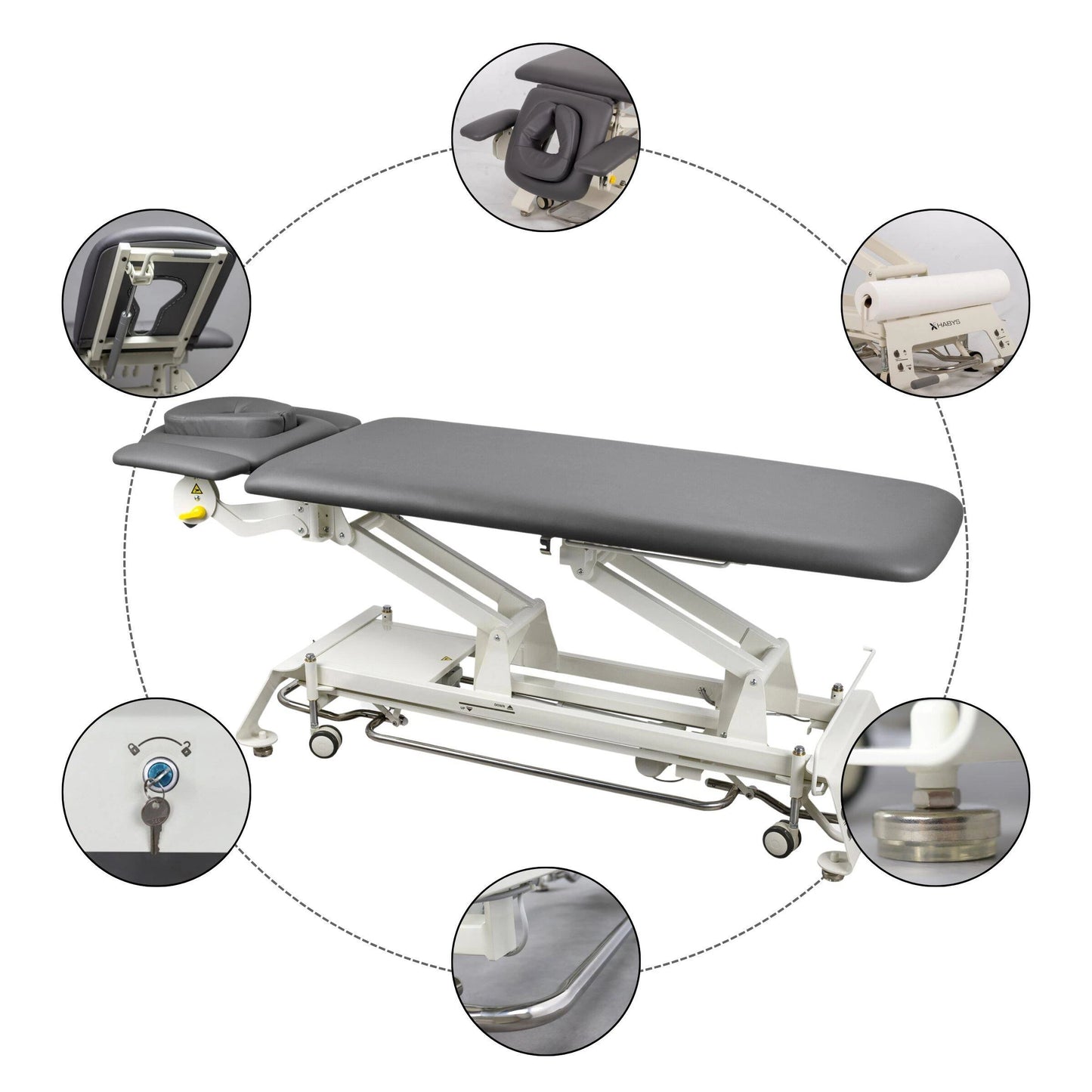Stationary table de massage Evero V4 ERGO doux Touch K622 gris