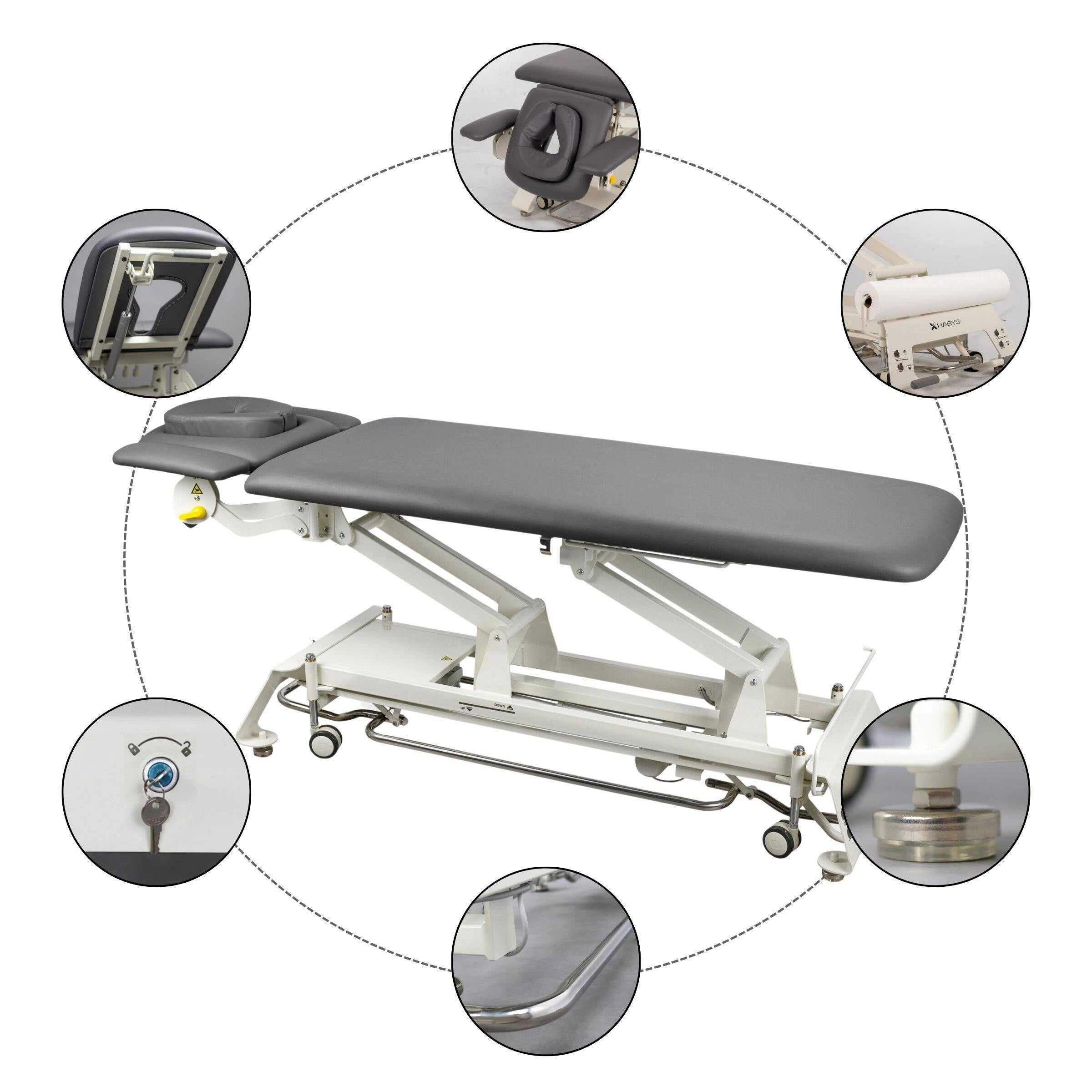 Stationary table de massage Evero V4 ERGO doux Touch K622 gris