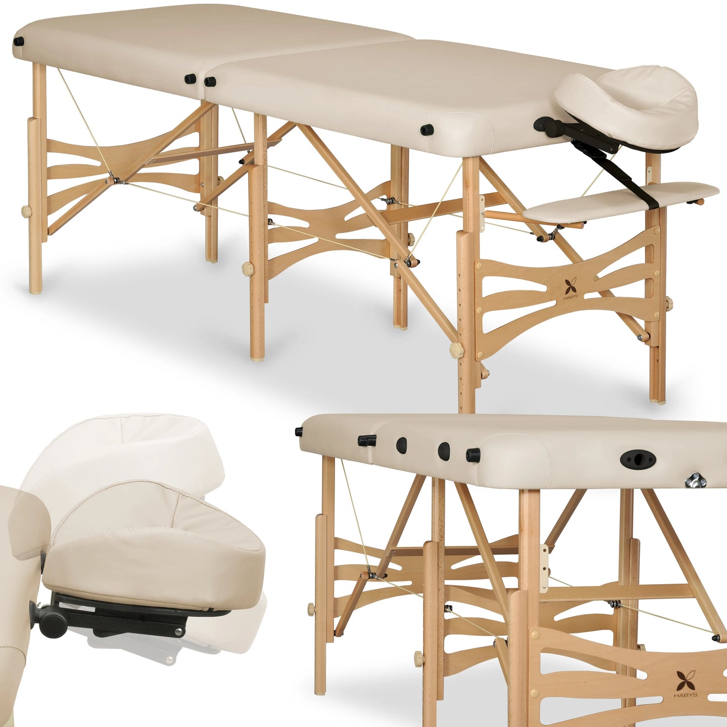 Massagetafel Alba 70 Vinyl Flex K033, Beige