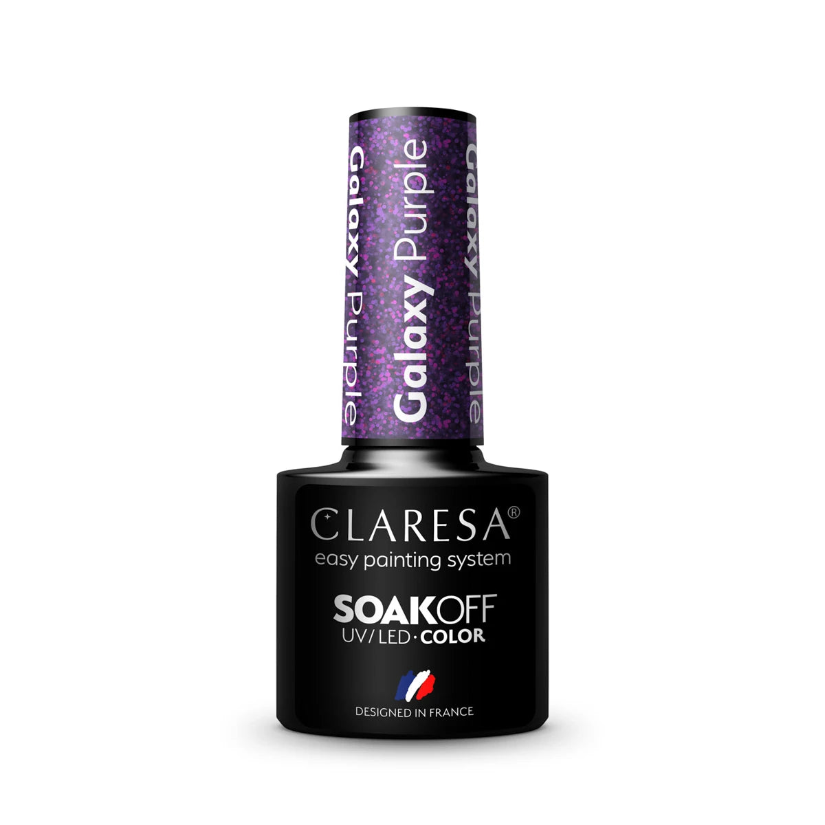 Claresa Gēla nagu laka GALAXY PURPLE, 5 ml