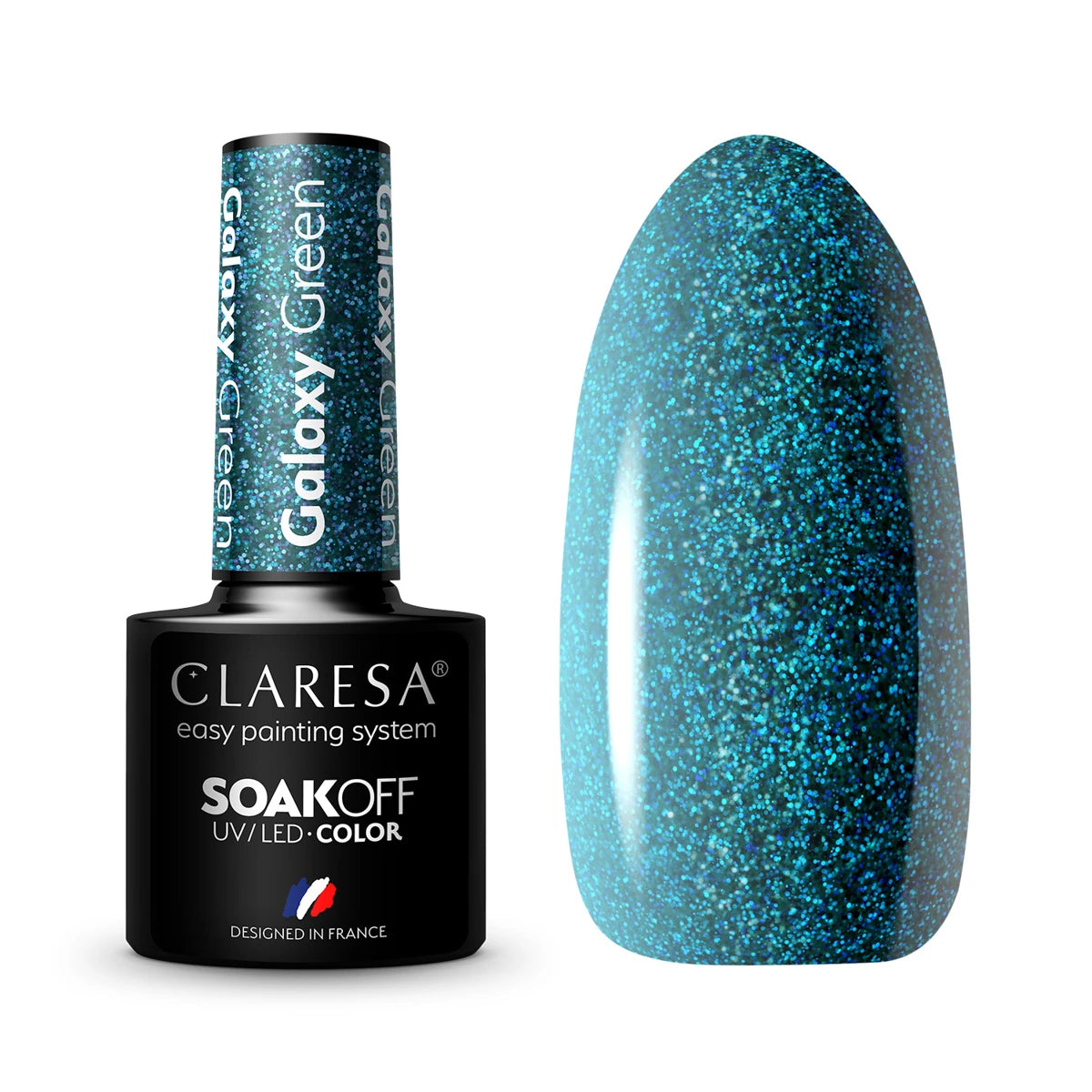 Claresa Gellack Galaxy Green, 5 ml