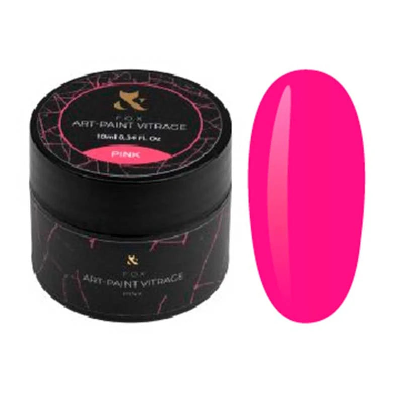 F.O.X hibridinis nagų lakas Vitrage Pink, 10 ml