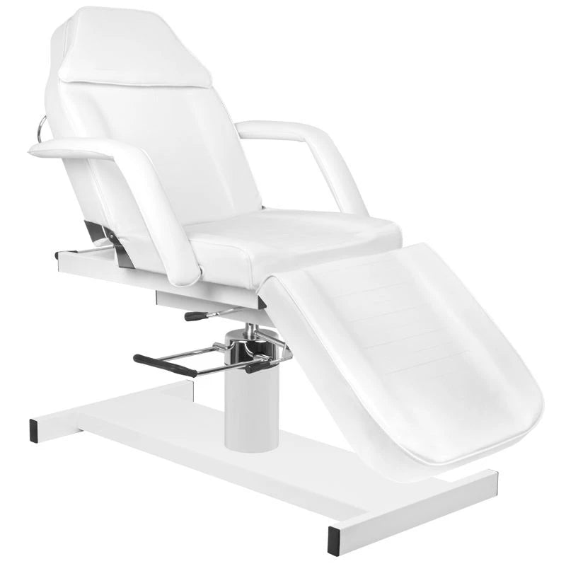 Hidrauliskais kosmetoloģijas krēsls - kušete A210d, balta