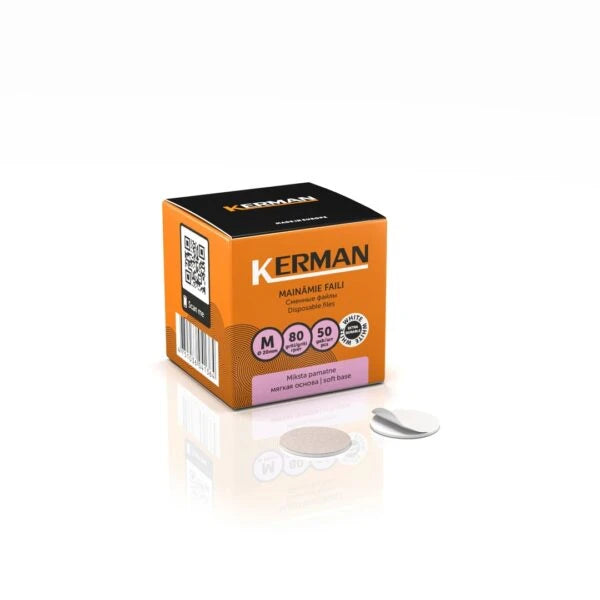 Kerman Einweg-Podo Disc Nachfüllpads M, 80er Körnung (50 Stück)