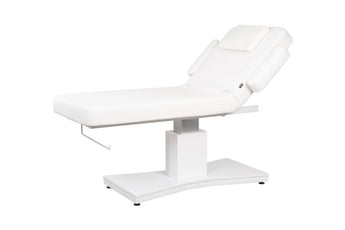 GOID Electric Massage Couch Single Motor White with Light Base