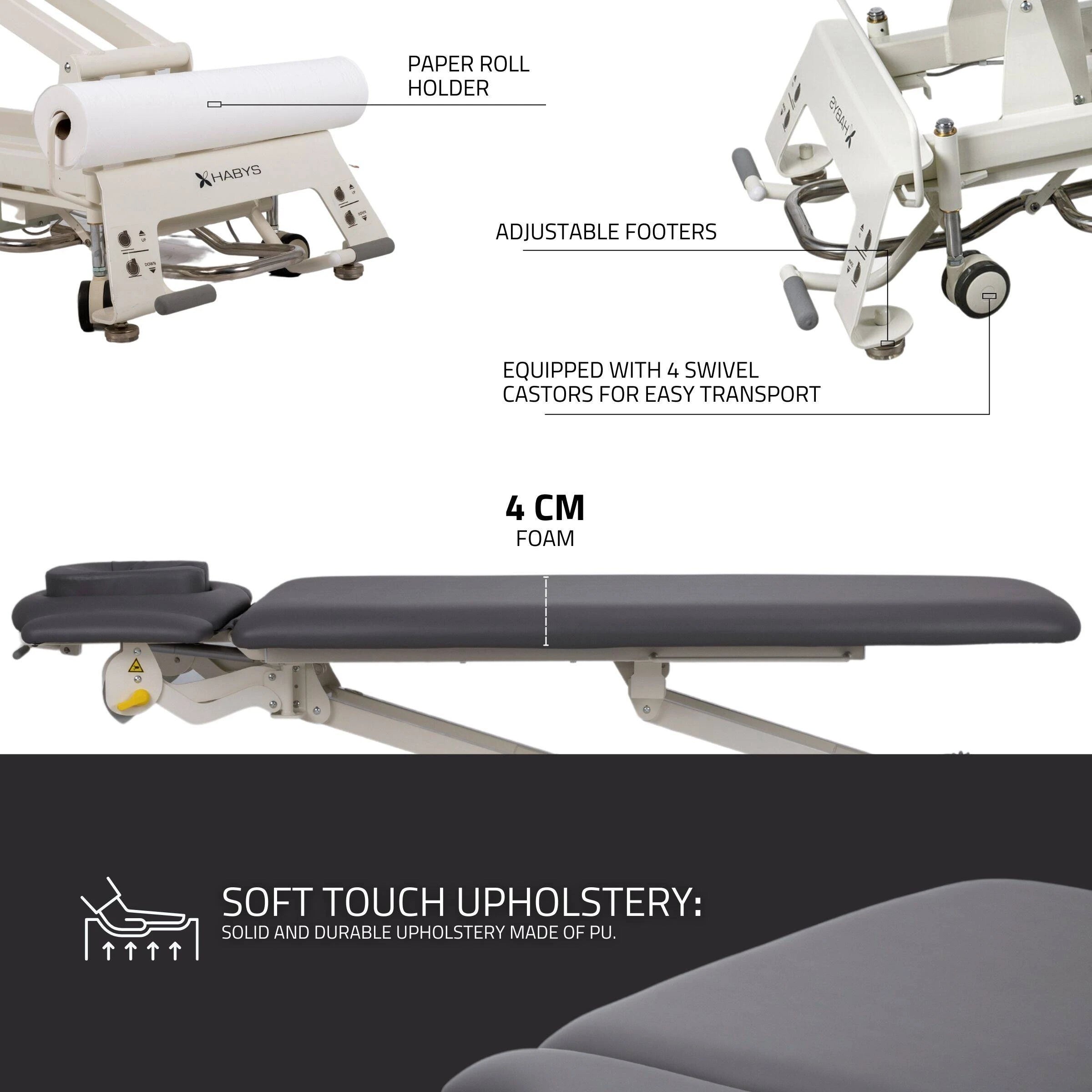 Stationary table de massage Evero V4 ERGO doux Touch K622 gris