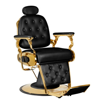 Gabbiano Francesco Barberstuhl, Schwarz und Gold