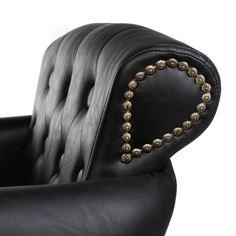 Hairdressing chair ALBERTO BH-8038, black