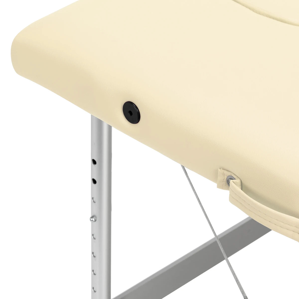 Balance aluminium opvouwbare massagetafel 2-delig, crème