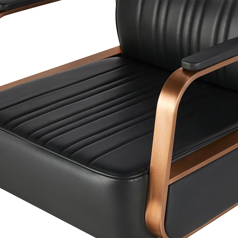 Hairdressing chair Gabbiano Acri, copper-black
