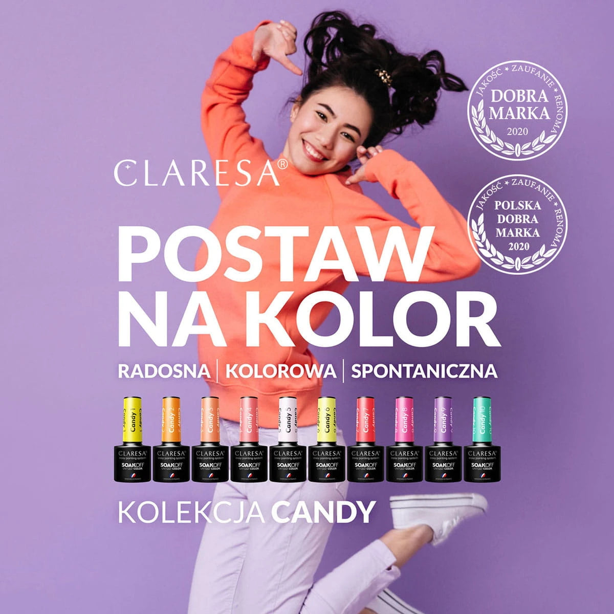 Claresa Geellakk CANDY 4, 5 ml