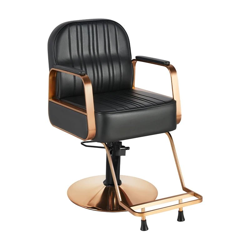 Hairdressing chair Gabbiano Acri, copper-black