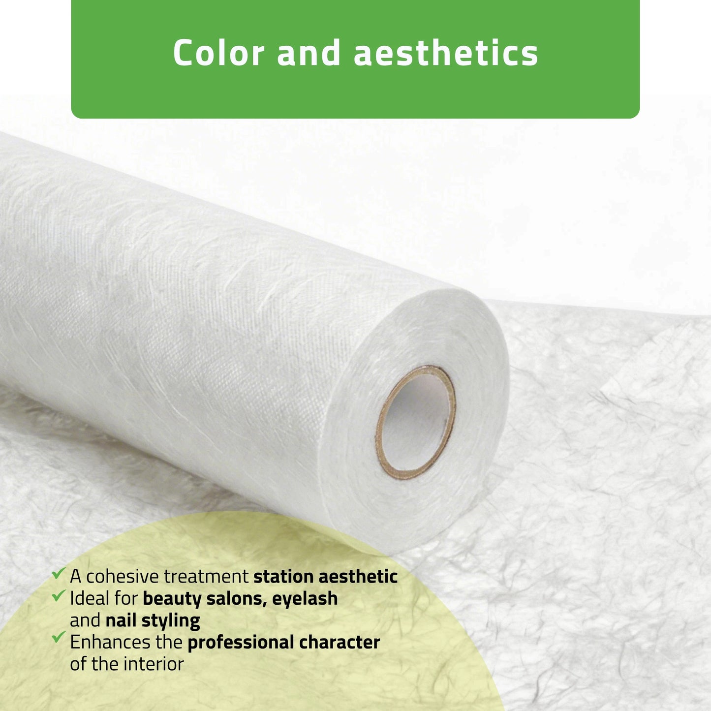Non-woven medical roll sheet 60 cm x 50 m 15g/m2, white