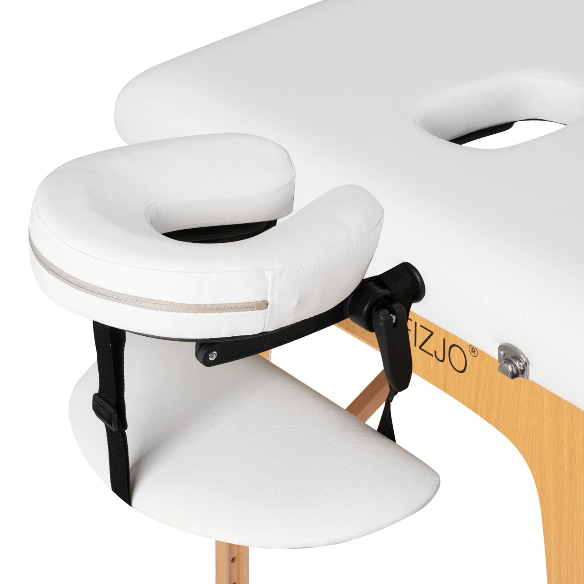 WOODEN FOLDING TABLE FOR MASSAGE COMFORT ACTIVFIZJO LUX 3 SECTIONS 190X70 WHITE