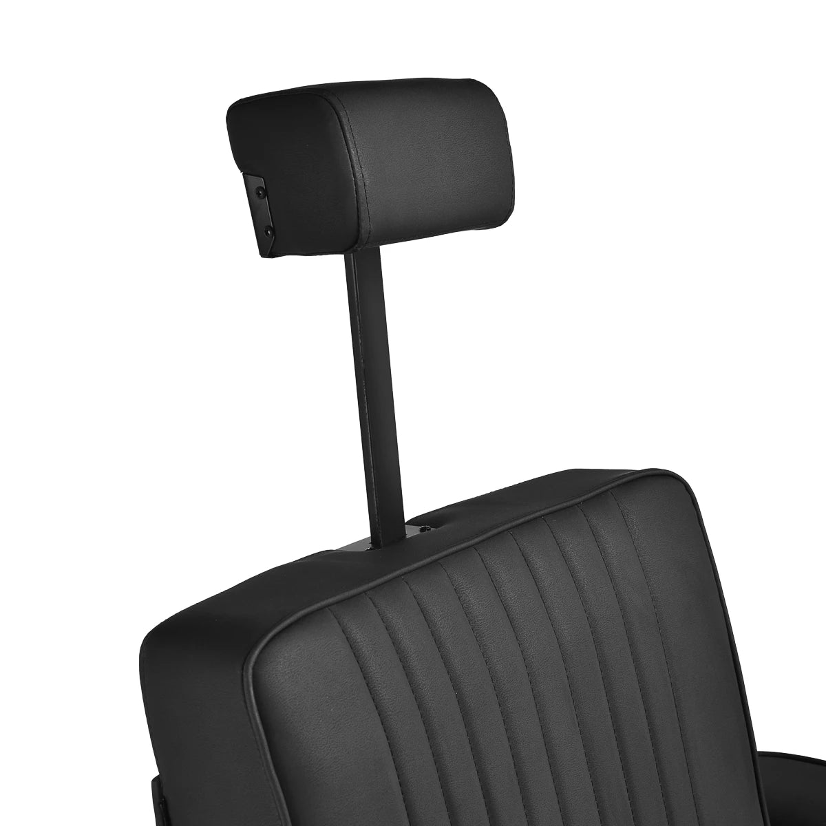 Gabbiano Visionerio Barberstuhl, Schwarz mit schwarzem Rahmen