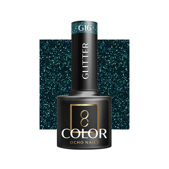 OCHO NAILS hibridinis nagų lakas Glitter G16, 5 g