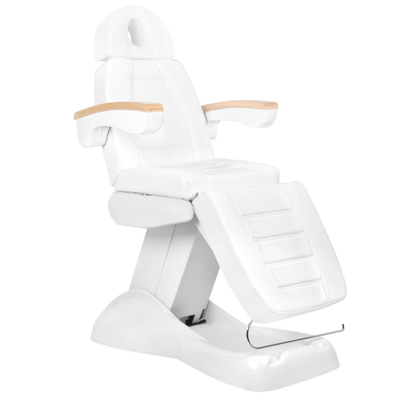 Beauty bed-couche LUX, 3 motors ,white / beech, controlled by phone