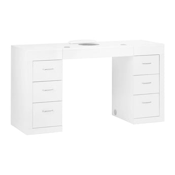 Cosmetic desk 324 with cassette dust absorber white