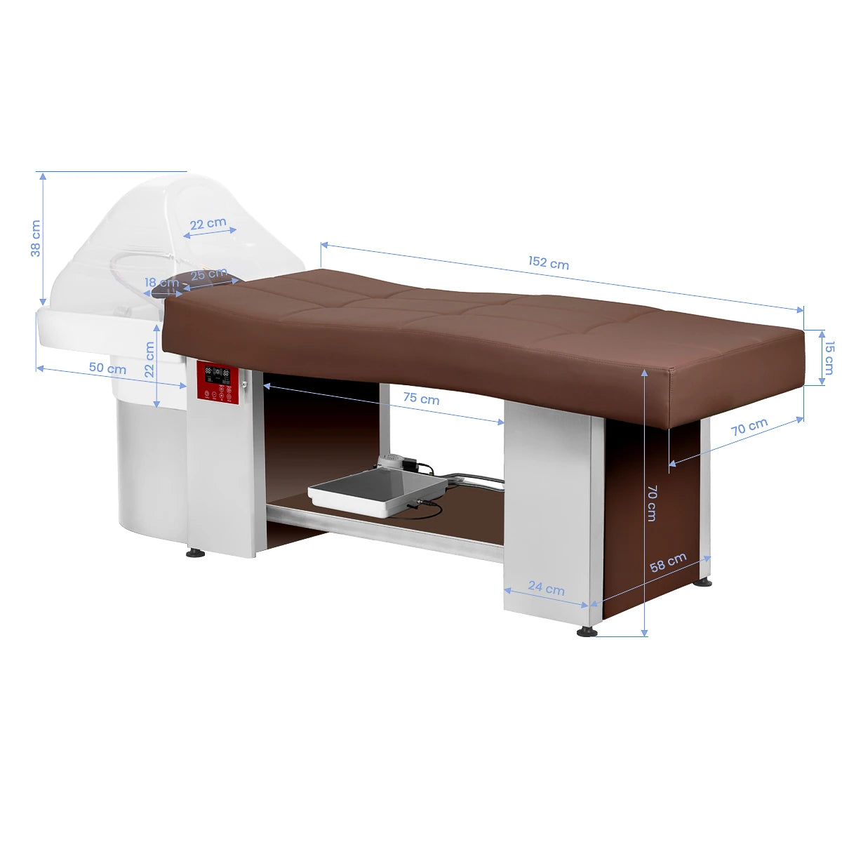 Gabbiano Head Spa 017 hair washing bed brown