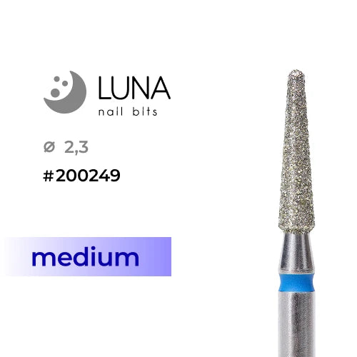 Luna Bits Teemant otsik ümar koonus 2,3-10 mm, sinine, keskmine jämedus